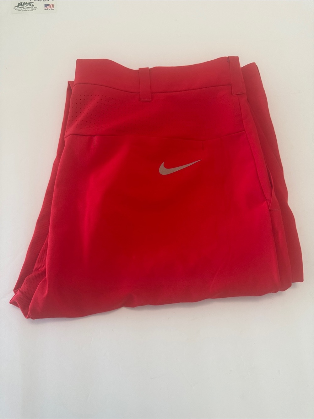 Nike Golf Red Jogger Pants with Silver Swoosh (Tiger Woods Collection)
